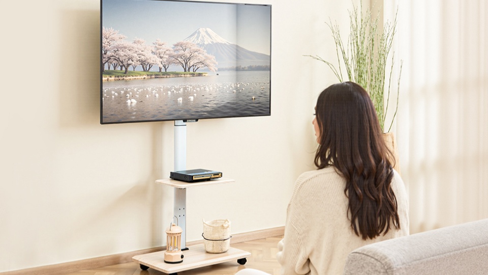 Amazon.co.jp: Qucover テレビスタンド tvスタンド 26~65インチ対応 壁